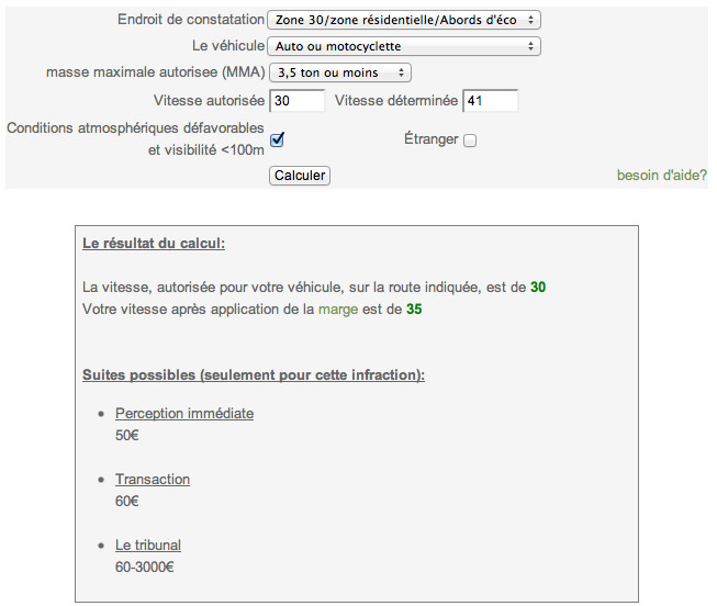 Calculez votre amende de vitesse en Belgique