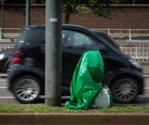 Brusselse politie vermomd autonome flitsers als vuilniszakken