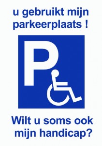 Nultolerantie voor foutparkeren op gehandicaptenplaatsen